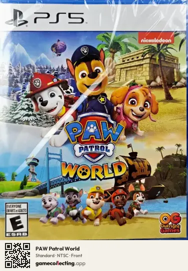 PAW Patrol World PlayStation 5, NTSC box front
