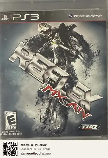 MX vs. ATV Reflex PlayStation 3, NTSC box front
