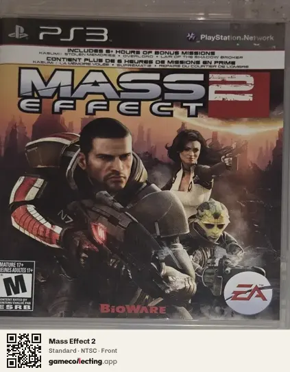 Mass Effect 2 PlayStation 3, NTSC box front