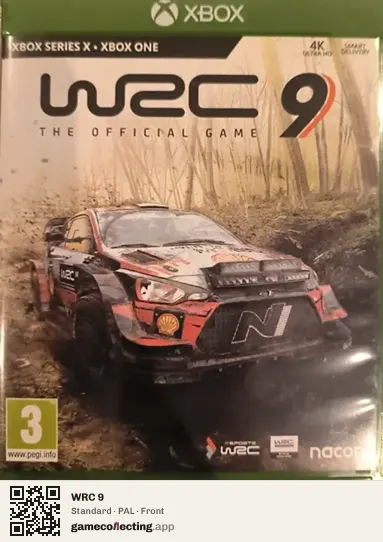 WRC 9 Xbox Series X, PAL box front