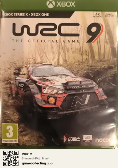 WRC 9 Xbox Series X, PAL box front