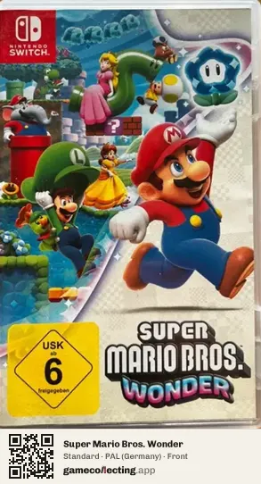 Super Mario Bros. Wonder Nintendo Switch, Germany box front