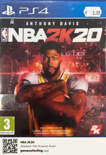 NBA 2K20 PlayStation 4, France box front