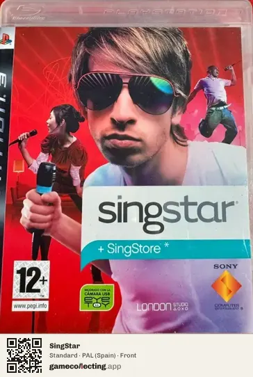 SingStar PlayStation 3, Spain box front