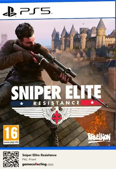 Sniper Elite: Resistance PlayStation 5, PAL box front