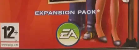 The Sims 2: Open for Business, the PEGI square on its front