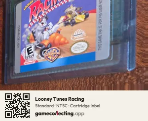 Looney Tunes Racing Game Boy Color, NTSC cartridge label