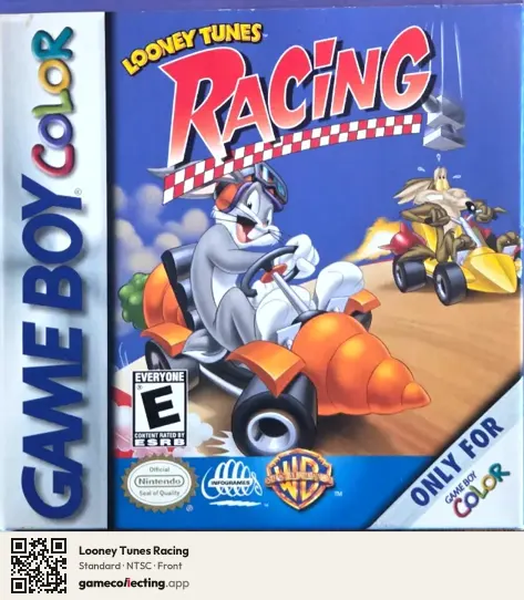 Looney Tunes Racing Game Boy Color, NTSC box front