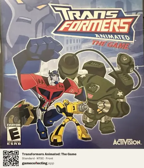Transformers Animated: The Game Nintendo DS, NTSC box front