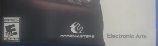 Grid Legends, the ESRB box on its front