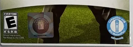 Tiger Woods PGA Tour 10, the ESRB box on its front