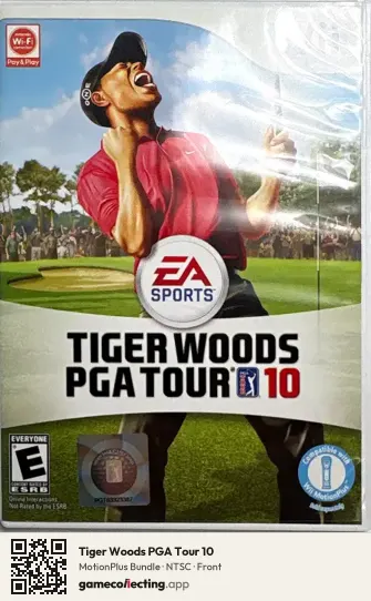 Tiger Woods PGA Tour 10 Nintendo Wii, NTSC box front
