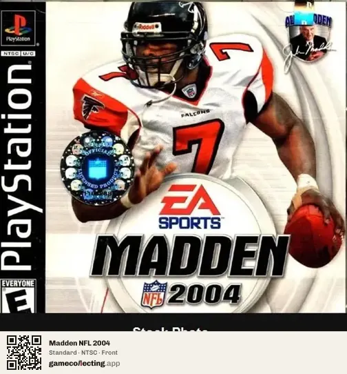 Madden NFL 2004 PlayStation, NTSC box front