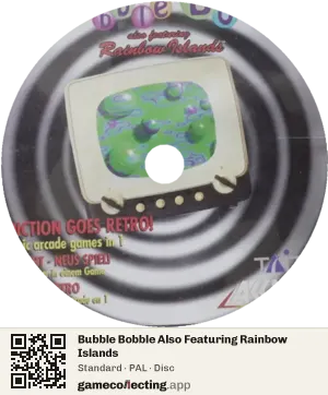Bubble Bobble Also Featuring Rainbow Islands PlayStation, PAL disc