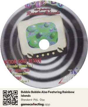 Bubble Bobble Also Featuring Rainbow Islands PlayStation, PAL disc