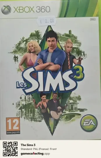 The Sims 3 Xbox 360, France box front