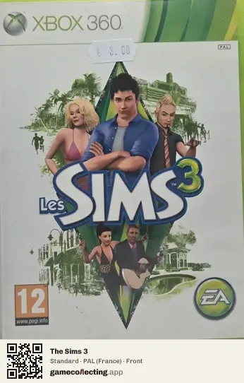 The Sims 3 Xbox 360, France box front