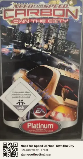 Need for Speed Carbon: Own the City PlayStation Portable, Germany box front
