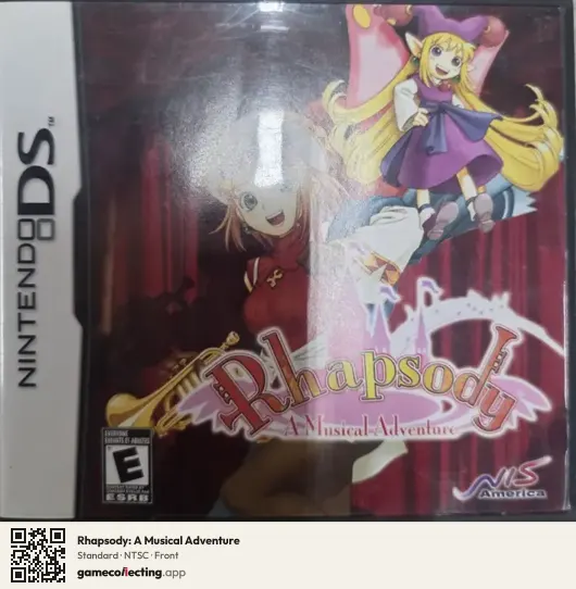 Rhapsody: A Musical Adventure Nintendo DS, NTSC box front