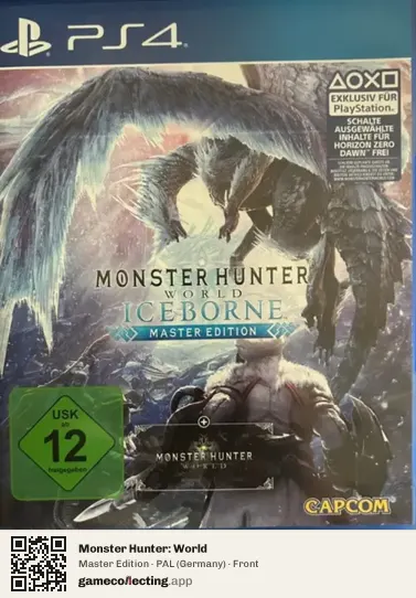 Monster Hunter: World PlayStation 4, Germany box front
