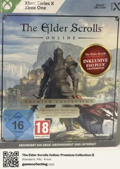 The Elder Scrolls Online: Premium Collection II Xbox One, PAL box front