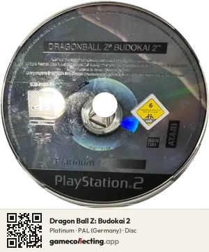 Dragon Ball Z: Budokai 2 PlayStation 2, PAL disc