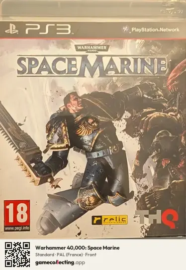 Warhammer 40,000: Space Marine PlayStation 3, France box front