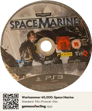 Warhammer 40,000: Space Marine PlayStation 3, PAL disc