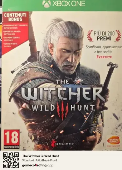 The Witcher 3: Wild Hunt Xbox One, Italy box front