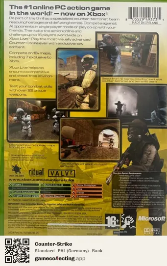 Counter-Strike Xbox, Germany box back