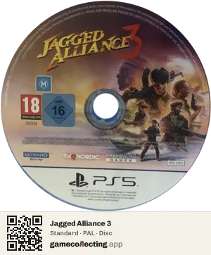 Jagged Alliance 3 PlayStation 5, PAL disc
