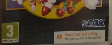 Sonic Origins Plus, the PEGI square on its front