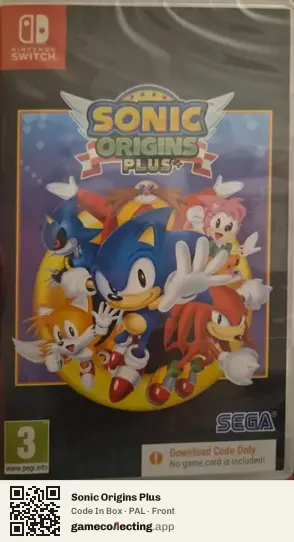 Sonic Origins Plus Nintendo Switch, PAL box front