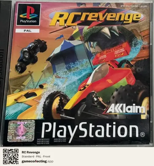 RC Revenge PlayStation, PAL box front