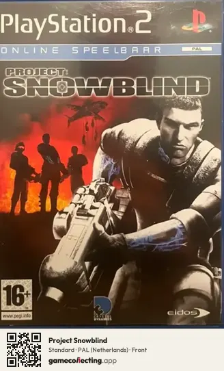 Project Snowblind PlayStation 2, Netherlands box front
