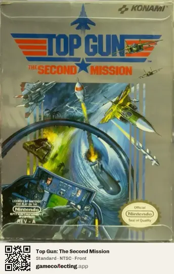 Top Gun: The Second Mission Nintendo Entertainment System, NTSC box front
