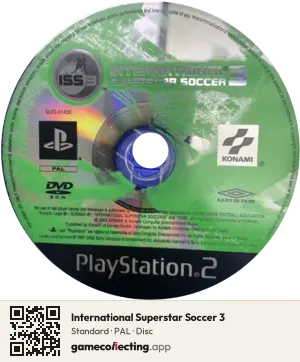 International Superstar Soccer 3 PlayStation 2, PAL disc