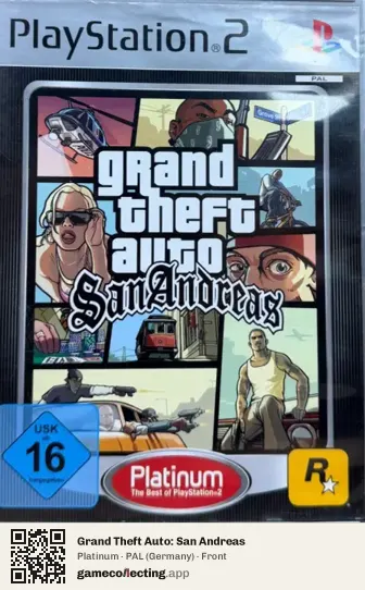 Grand Theft Auto: San Andreas PlayStation 2, Germany box front