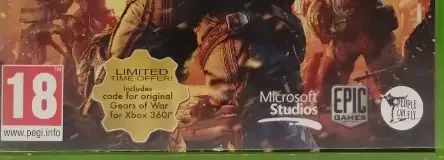 Gears of War: Judgment, the PEGI square on its front