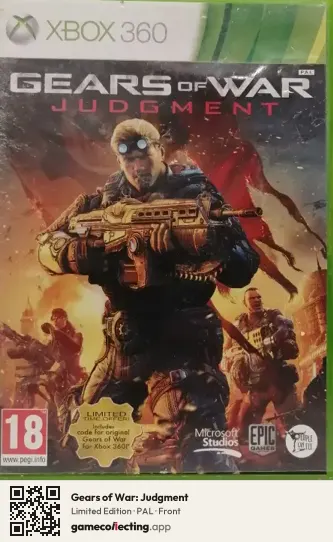 Gears of War: Judgment Xbox 360, PAL box front