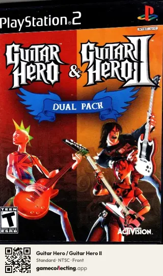 Guitar Hero / Guitar Hero II PlayStation 2, NTSC box front