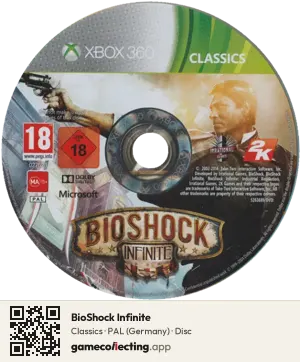 BioShock Infinite Xbox 360, PAL disc