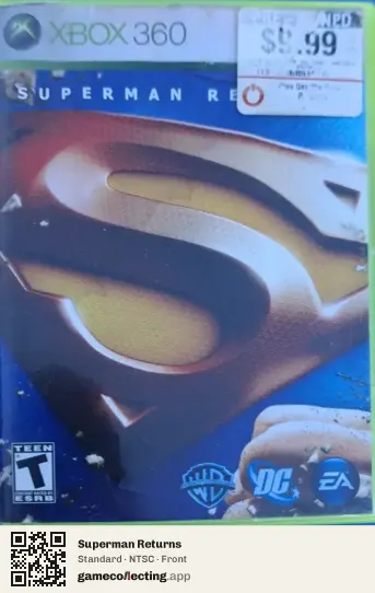 Superman Returns Xbox 360, NTSC box front