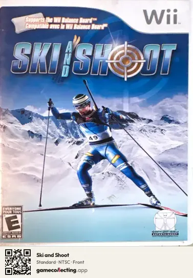 Ski and Shoot Nintendo Wii, NTSC box front