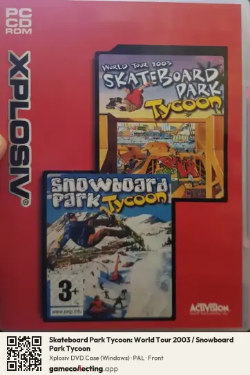Skateboard Park Tycoon: World Tour 2003 / Snowboard Park Tycoon Computer, PAL box front