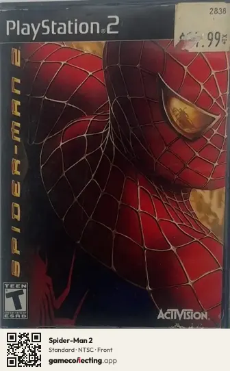 Spider-Man 2 PlayStation 2, NTSC box front