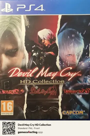 Devil May Cry HD Collection PlayStation 4, PAL box front