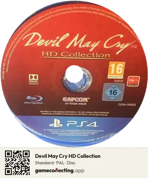 Devil May Cry HD Collection PlayStation 4, PAL disc