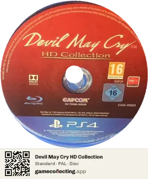 Devil May Cry HD Collection PlayStation 4, PAL disc