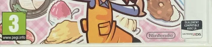 Cooking Mama 5: Bon Appétit!, the PEGI square on its front